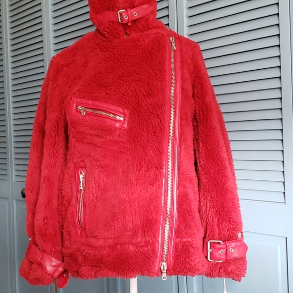 Avec Les Filles Jackets & Blazers - Avec Les Filles Faux Fur Jacket